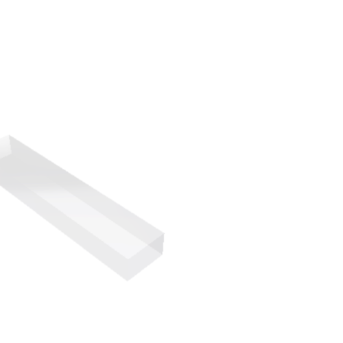 Découpe de Plexiglas Transparent 30mm | 900x150mm | A