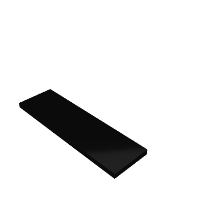 Découpe de Plexiglas Opaque Noir 10mm | 1100x280mm