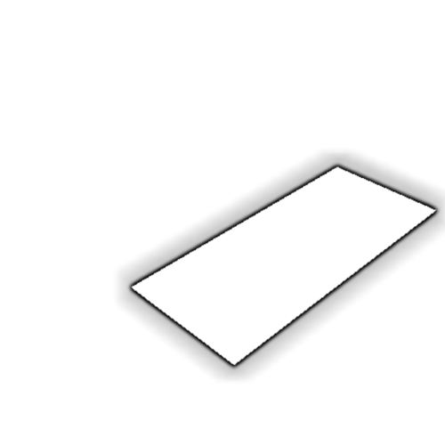 Découpe de Plexiglas Blanc Diffusant 3mm | 22.5x55mm | A