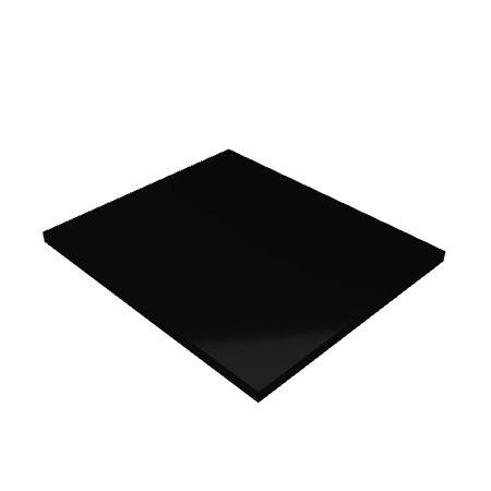 Découpe de Plexiglas Opaque Noir 10mm | 46x36mm | A