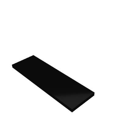 Découpe de Plexiglas Opaque Noir 10mm | 1100x310mm