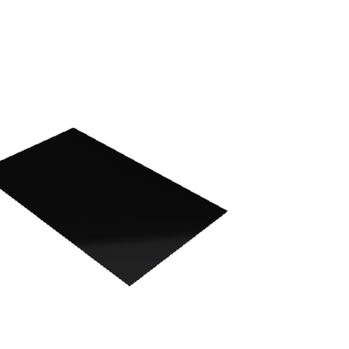 Découpe de Plexiglas Opaque Noir 3mm | 520x280mm | A