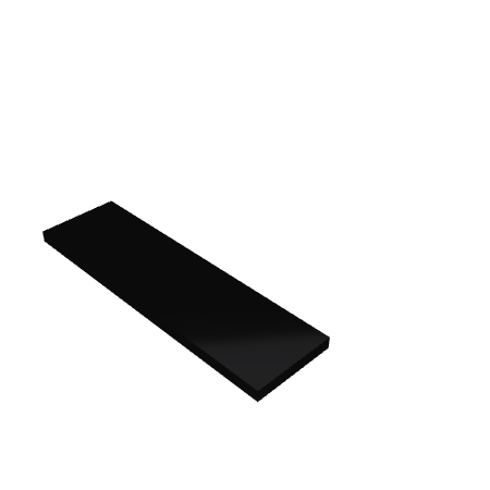 Découpe de Plexiglas Opaque Noir 10mm | 1130x280mm