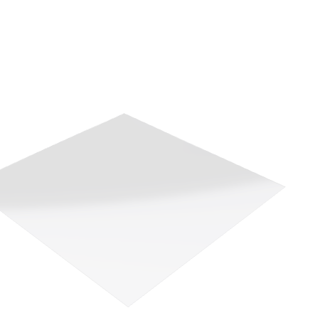 Découpe de Plexiglass Extrudé 2mm | 200x200mm | Angles arrondis