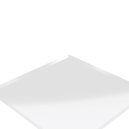 Découpe de Plexiglass Transparent Economique (Extrudé) 10mm | 200x200mm